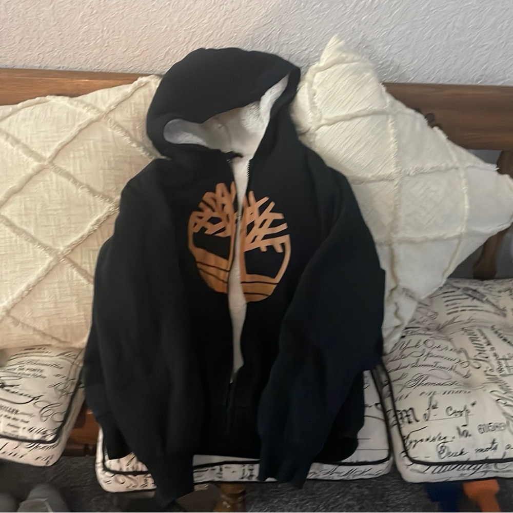 Timberland navy blue jacket large Youth 14-16